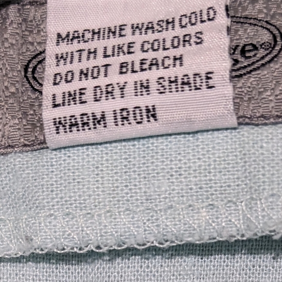 Vintage warm baby blue pencil skirt with purple flower embroidery on hem - Picture 9 of 10